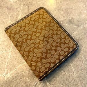 Coach bifold card case wallet